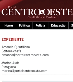 A FORÇA DA INTERNET: jornalista política de mídia de papel depois de anos deixa jornal para montar site amanda centro